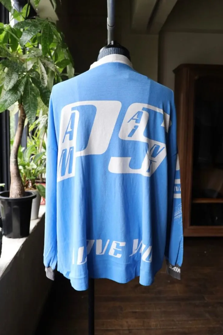 SAINT Mxxxxx Make the printing look distressed and white. Correct accessories. Customized co-branded model with P.A.M. wash mark.